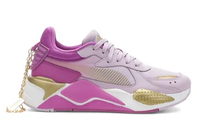 Pre-owned Puma Rsx I Am Brave (women's) Sneakers In Orchid Bloom/ Team Gold/purple Cactus Flower
