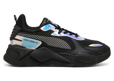 Pre-owned Puma Rsx Iridescent Pack Black (women's) Sneakers In Cool Mid Gray/shadow Gray