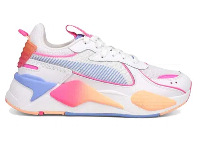 Pre-owned Puma Rsx Pop (women's) Sneakers In White/luminous Pink/elektro Purple