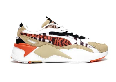 Pre-owned Puma Rsx3 W.cats (women's) Sneakers In Pale Khaki/ White