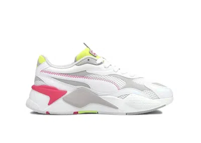 Pre-owned Puma Rsx3 (women's) Sneakers In Milennium White/grey/pink