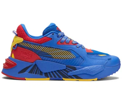 Pre-owned Puma Rsz Dc Justice League Superman Sneakers In Bluemazing/red/yellow