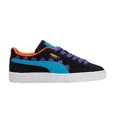 Pre-owned Puma Rugrats X Suede Jr 'black Caribbean Sea'