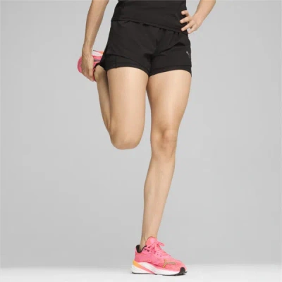 Puma Run 2-in-1 Velocity Women's Shorts In Black