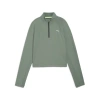 Puma Run Cloudspun Women's Quarter-zip Top In Eucalyptus