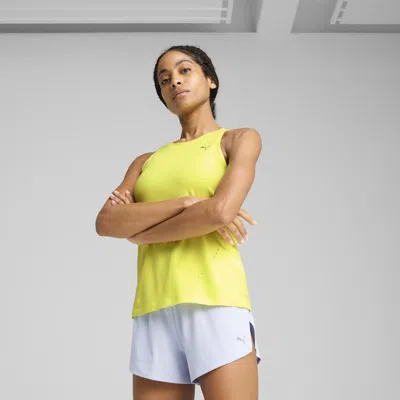 Puma Run Cloudspun Women's Tank Top In Yellow