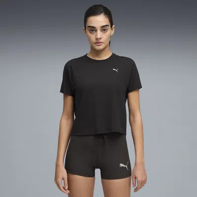 Puma Run Coolcell Women's Cooling Running T-shirt In Black