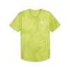 Puma Men's Run Favorite Abstract-print Running T-shirt In Lime Pow