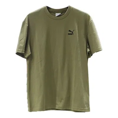 Puma Run Favorite Tee 'olivegreen' In Green