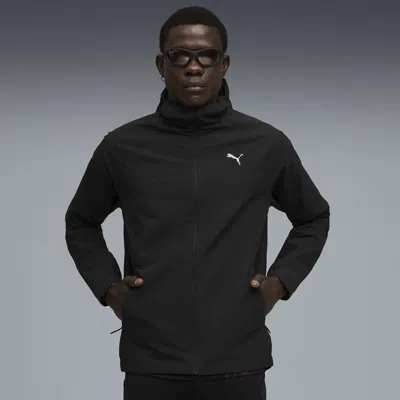 Puma Run Raincell Men's Moisture Wicking Running Rain Jacket In Black