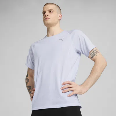 Puma Run Velocity Men's Tri-blend Running T-shirt In Blue