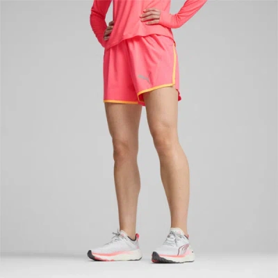 Puma Run Velocity Ultraweave 4" Women's Running Shorts In Sunset Glow