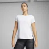 Puma Run Women's Graphic Mesh T-shirt In White