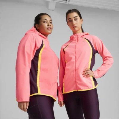 Puma Run Women's Rain Jacket In Sunset Glow