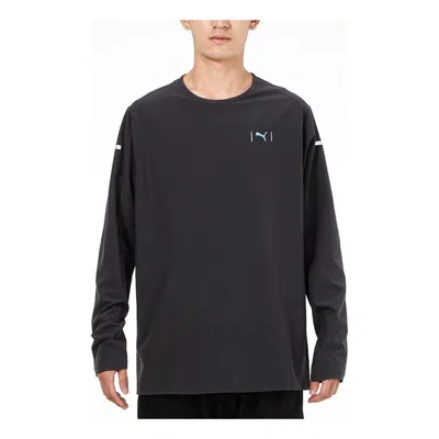 Puma Running Training Loose Breathable Long Sleeves Black