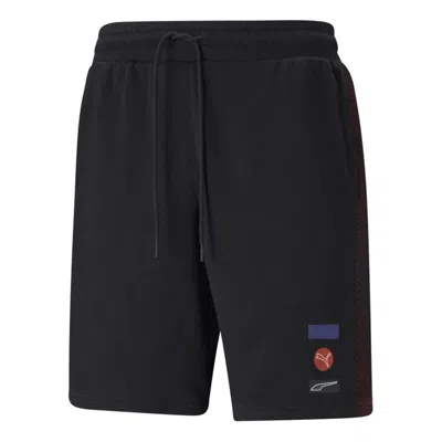 Puma Running Training Splicing Knit Sports Shorts Black