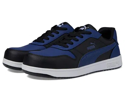Puma Safety Frontcourt Leather Low Astm Sd Men's Shoes Blue/black: 15 M