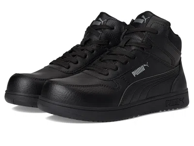 Puma Safety Frontcourt Leather Mid Astm Eh Women's Shoes Black: 9.5 M