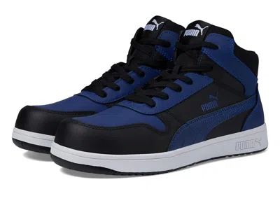 Puma Safety Frontcourt Leather Mid Astm Sd Men's Shoes Blue/black: 11 M
