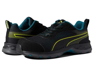 Puma Safety Fuse Knit Low Women's Shoes Black/lime: 9.5 B - Medium
