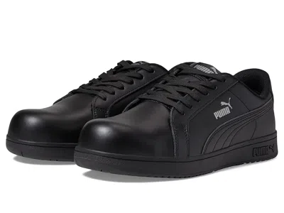 Puma Safety Iconic Leather Low Astm Sd In Black