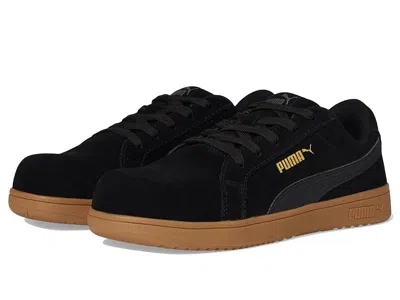 Puma Safety Iconic Suede Low Eh Women's Work Boots Black/black/gum: 8 W