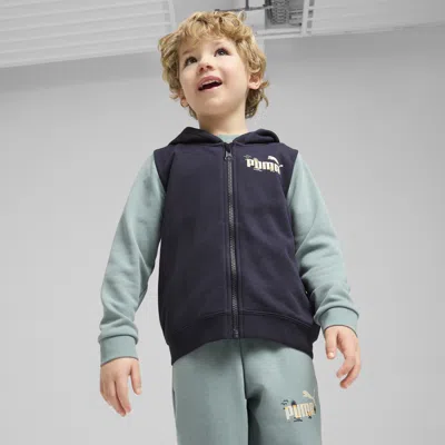 Puma Kids' Sandy Adventures Full-zip Jacket In Blue