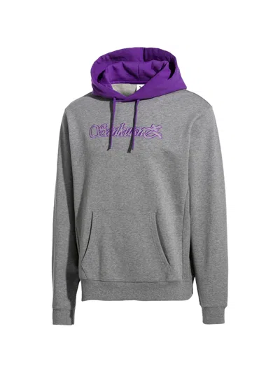 Puma Sankuanz Logo-embroidered Hoodie In Gray