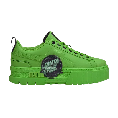 Pre-owned Puma Santa Cruz X Wmns Mayze 'green Flash'