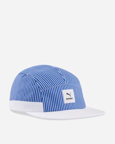 Puma Saysky Ultraweave 5 Panel Cap Cobalt Glaze / Lavender Alert / White In Blue