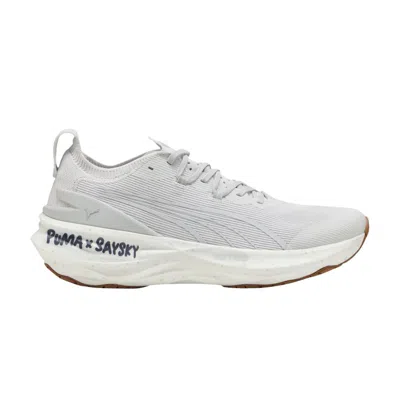 Pre-owned Puma Saysky X Foreverrun Nitro 2 'feather Grey' | Men's Size 9.5 In Gray