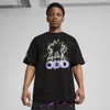 Puma Scoot Purple Lab Men's Basketball T-shirt In Black