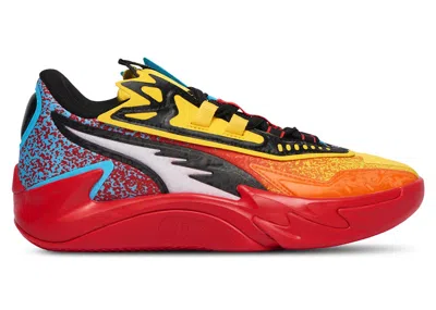 Pre-owned Puma Scoot Zero Ii Caution Sneakers In Rickie Orange/speed Yellow In Multi