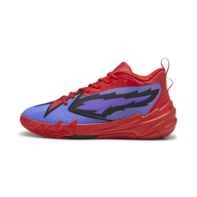 Puma Scoot Zeros Pred Men's Basketball Shoes In Dark Amethyst-for All Time Red