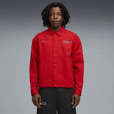 Puma Scuderi Ferrari Hp Lifestyle Jacket Men In Red