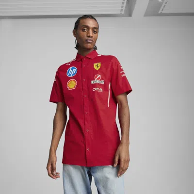 Puma Scuderia Ferrari 2025 Team Men's Shirt In Red