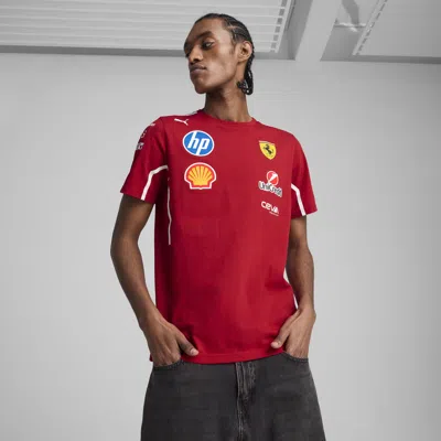 Puma Scuderia Ferrari 2025 Team Men's T-shirt In Red