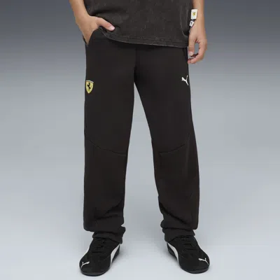 Puma Scuderia Ferrari Big Kids' Sweatpants In Black