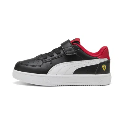 Puma Scuderia Ferrari Caven 2.0 Little Kids' Sneakers In Black