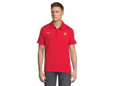 Puma Scuderia Ferrari Cloudspun Polo In Red