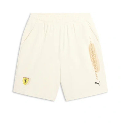 Puma Scuderia Ferrari Desert Sun Men's Shorts In Alpine Snow