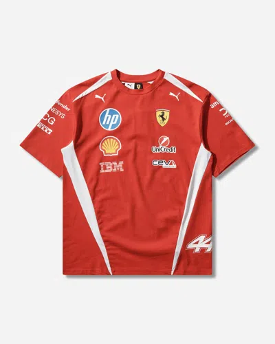 Puma Scuderia Ferrari Hp Replica Drivers T-shirt In Orange