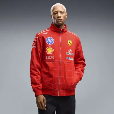 Puma Scuderia Ferrari Hp Replica Special Monza Men's Bomber Jacket In Multi