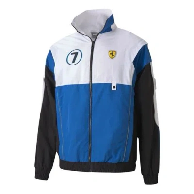 Puma Woven Race Street Jacket In Blue