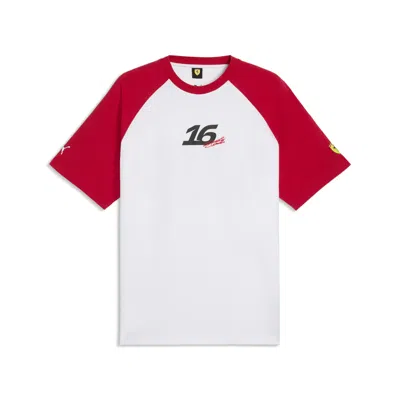 Puma Scuderia Ferrari Leclerc Men's Relaxed T-shirt In Red