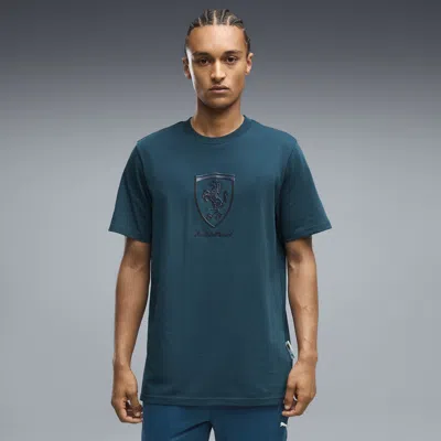 Puma Scuderia Ferrari Men's Graphic T-shirt In Blue