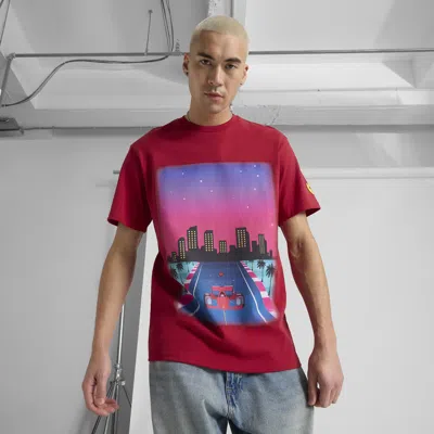 Puma Scuderia Ferrari Miami Limited Edition Graphic T-shirt Men In Red