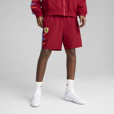 Puma Scuderia Ferrari Miami Limited Edition T7 7" Shorts Men Shoes In Red