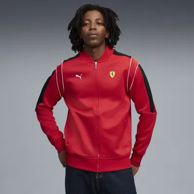 Puma Scuderia Ferrari Mt7 Track Jacket Men In Red