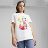 Puma Scuderia Ferrari Race Big Kids' Graphic T-shirt In White